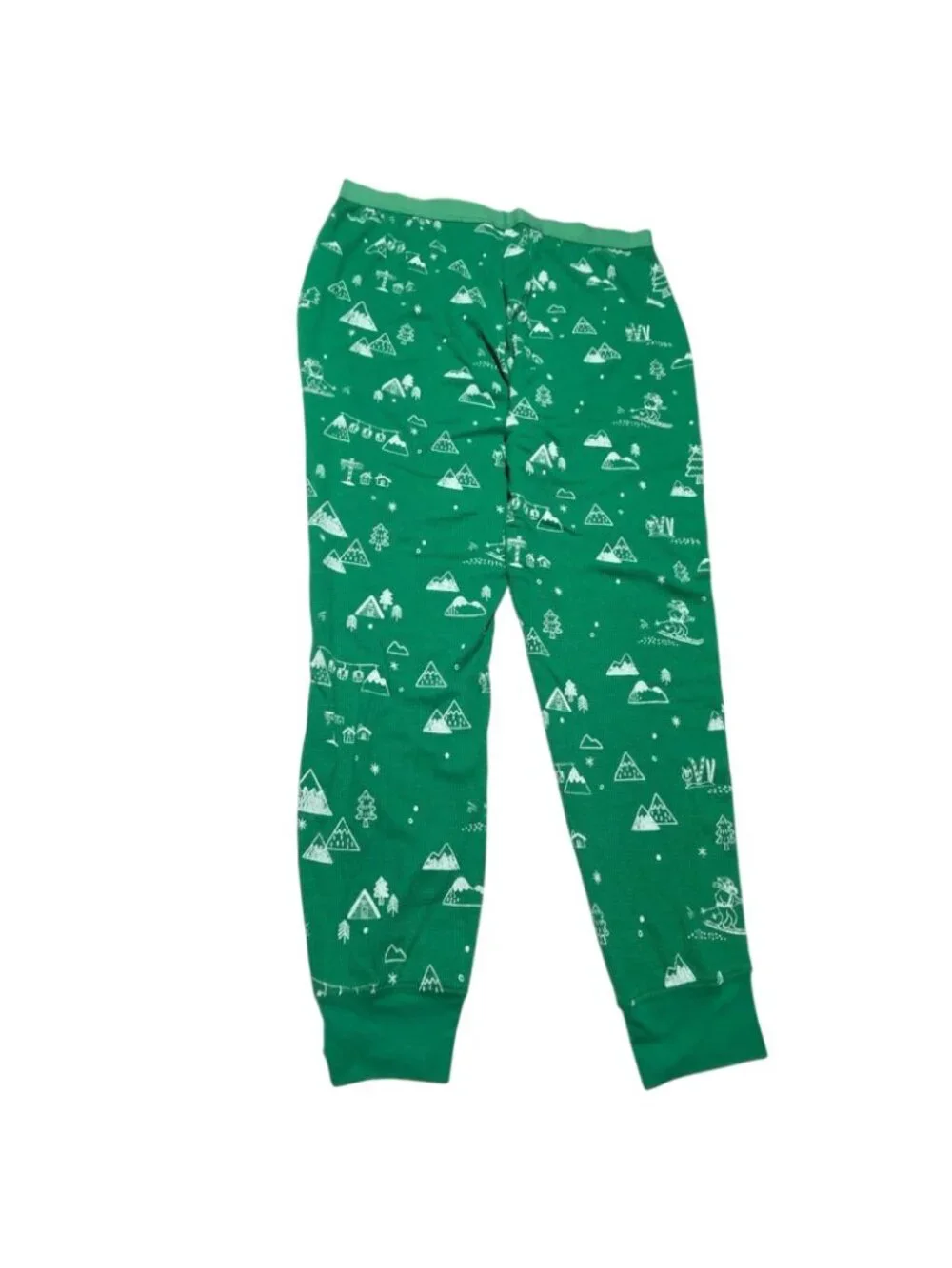 Wondershop Holiday Pajama Pants Size Large Green Thermal Lounge PJs Sleepwear